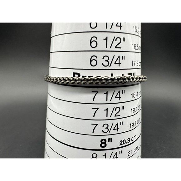 Trollbeads Sterling Silver 925 Foxtail Chain Bracelet 7” - Picture 7 of 8